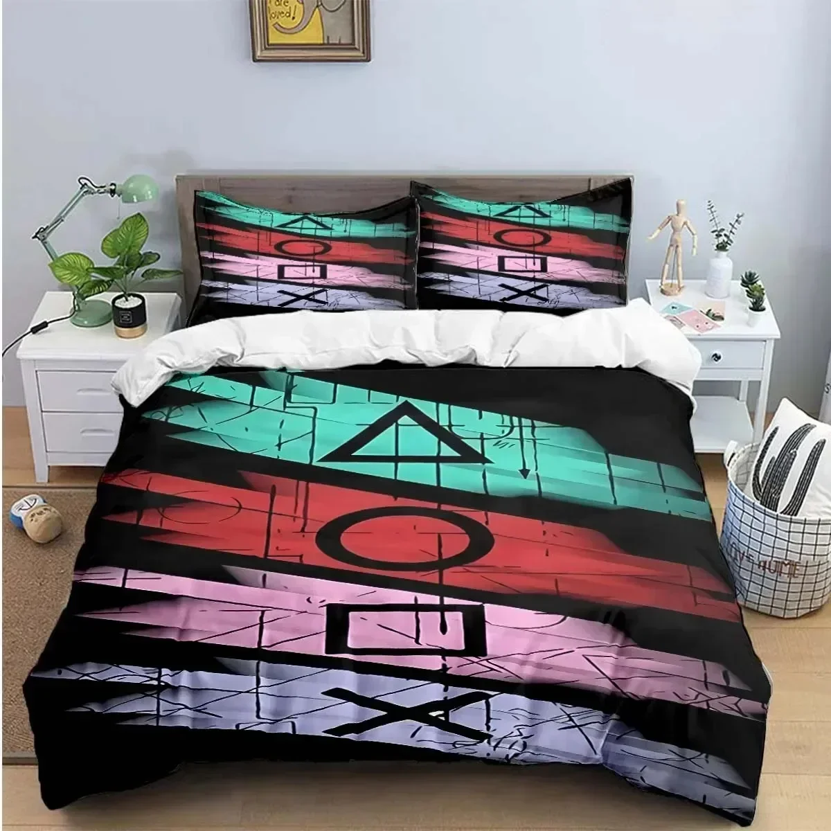 Gamer Controller Print Bedding Sets Exquisite Bed Supplies Set Duvet Cover Bed Comforter Set Bedding Set Luxury Birthday Gift
Gamer Controller Print Bedding Sets Exquisite Bed Supplies Set Duvet Cover Bed Comforter Set Bedding Set Luxury Birthday Gift