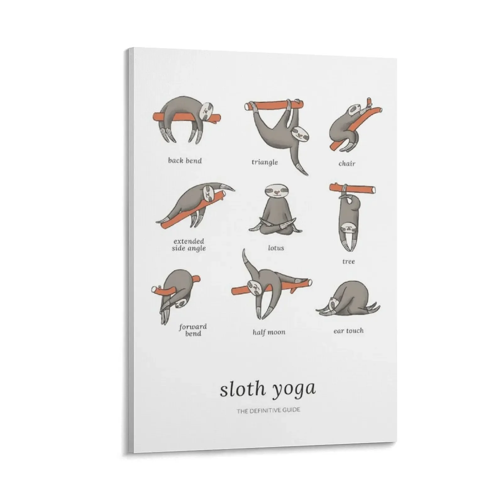 Sloth Yoga - The Definitive Guide Canvas Painting house decorations canvas wall decoration wall decor
Sloth Yoga - The Definitive Guide Canvas Painting house decorations canvas wall decoration wall decor