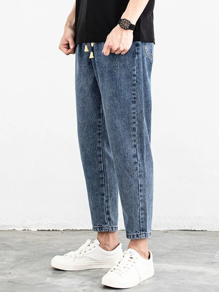 Harem Jeans for Men Korean Fashion Washed Cotton Style Luxury 90s Streetwear New in Aesthetic Cropped Trousers Man Cowboy Pants
Harem Jeans for Men Korean Fashion Washed Cotton Style Luxury 90s Streetwear New in Aesthetic Cropped Trousers Man Cowboy Pants