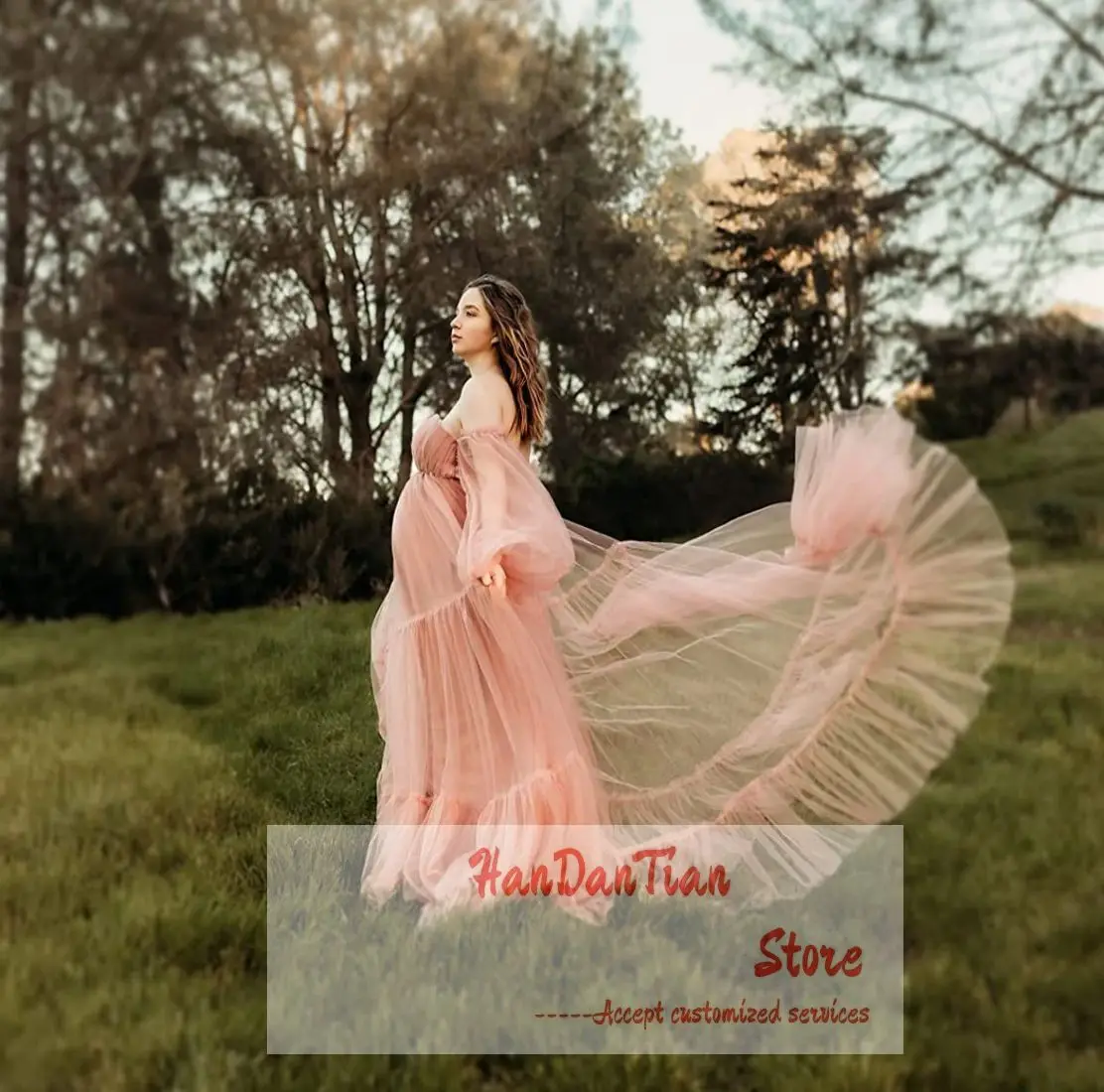Fluffy Tulle Maternity Dress for Photoshoot Bridal Lingerie Long Baby Shower Pregnancy Gown
Fluffy Tulle Maternity Dress for Photoshoot Bridal Lingerie Long Baby Shower Pregnancy Gown
