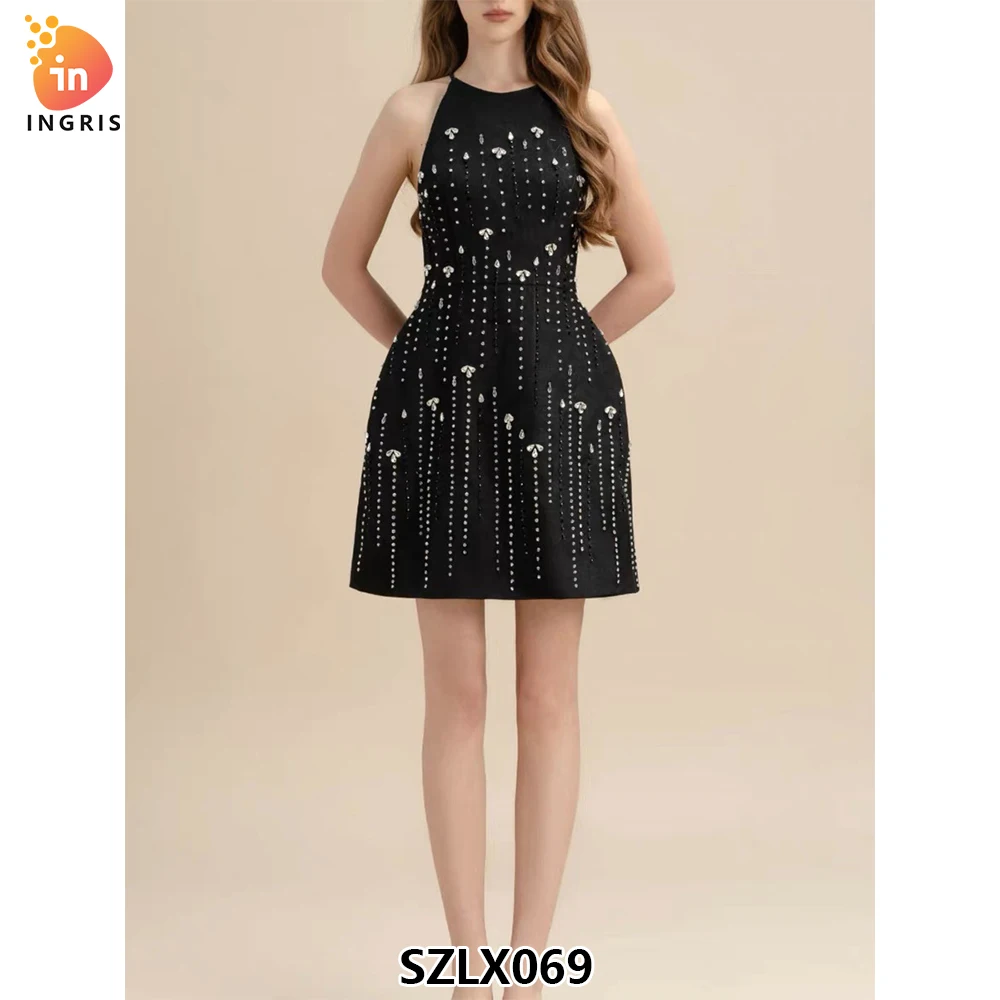 2025 Summer Elegant Black Dress Beautiful Short Neck Hanging Black Skirt Casual Product-SZLX069
2025 Summer Elegant Black Dress Beautiful Short Neck Hanging Black Skirt Casual Product-SZLX069