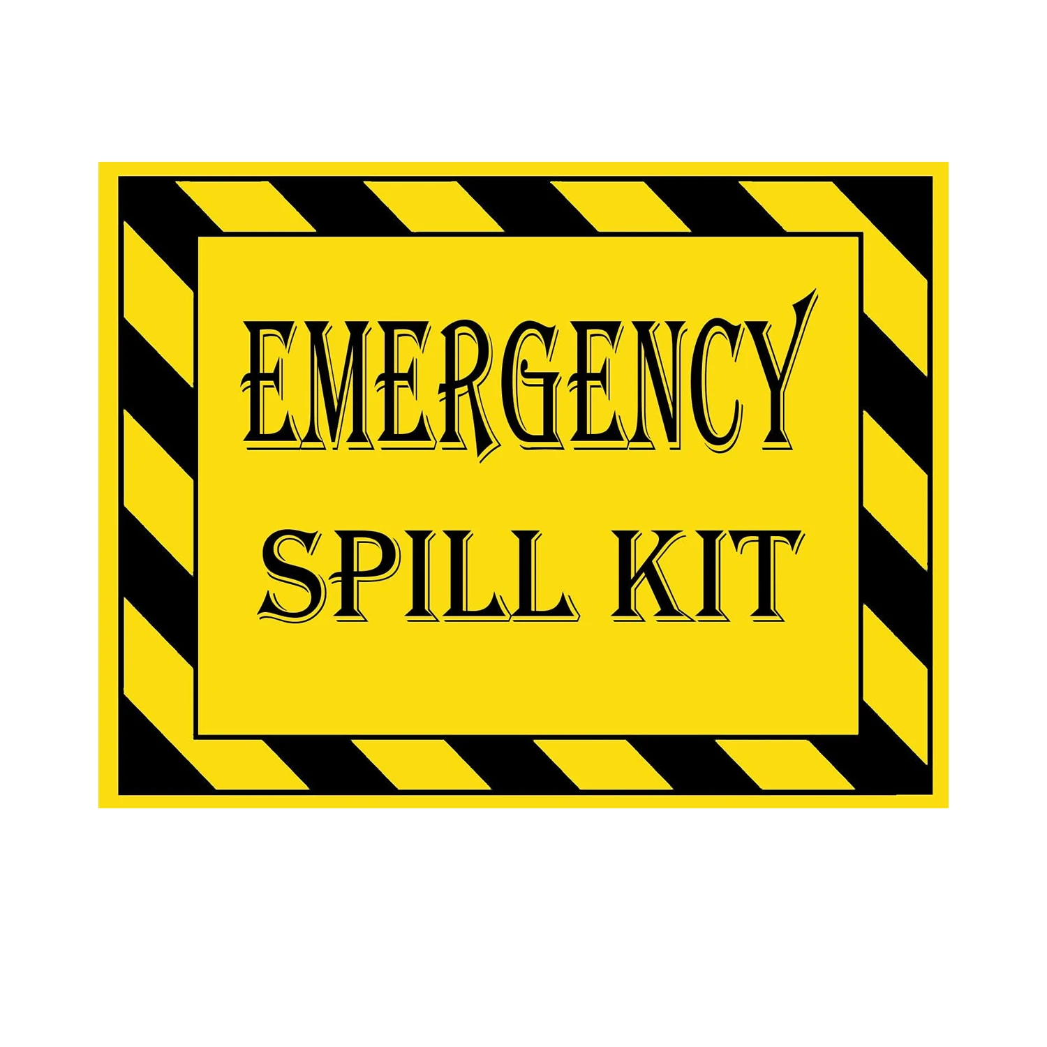 Emergency Spill Kit Label Stickers 5x4 inch Self Adhesive Emergency Spill Kit Warning Sign for Hazmat Industrial Notices
Emergency Spill Kit Label Stickers 5x4 inch Self Adhesive Emergency Spill Kit Warning Sign for Hazmat Industrial Notices