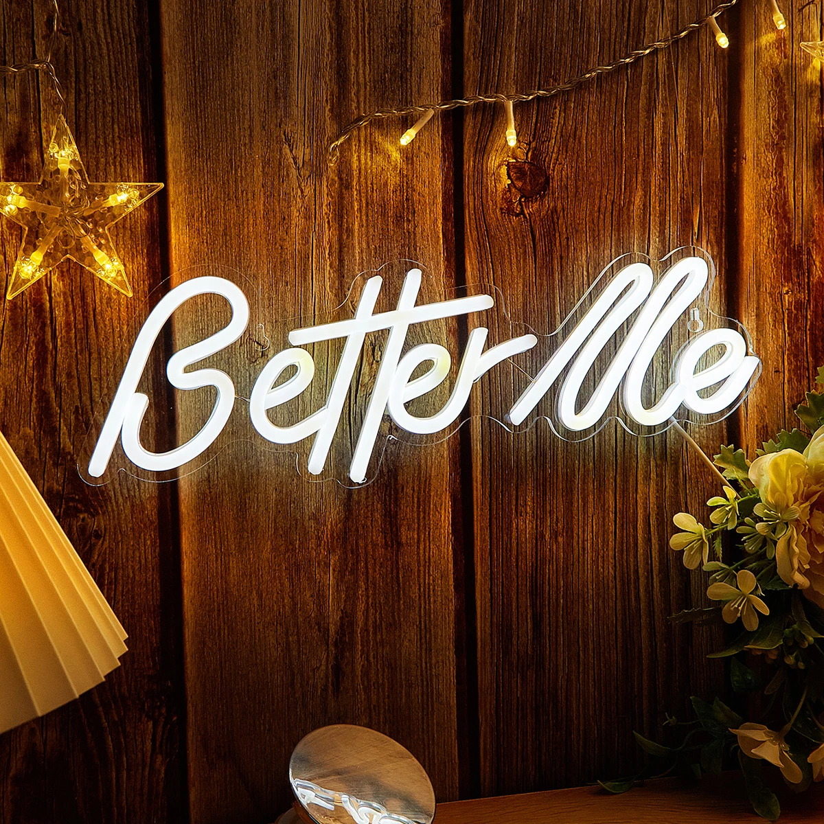 Неоновая LED-лампа Chi-buy Better Me с питанием от USB, 3D-светильник для декора стен, спальни, гостиной, подходит для
Неоновая LED-лампа Chi-buy Better Me с питанием от USB, 3D-светильник для декора стен, спальни, гостиной, подходит для