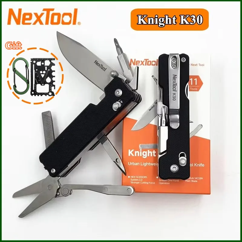 Nextool Knight EDC Knife K30 11 In 1 Pocket Knife EDC Multi-tool Outdoor Folding Knife Mini Portable Folding Scissors Hand Tool
Nextool Knight EDC Knife K30 11 In 1 Pocket Knife EDC Multi-tool Outdoor Folding Knife Mini Portable Folding Scissors Hand Tool