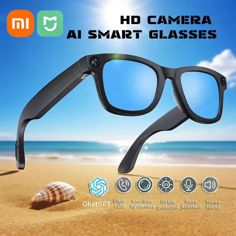 Умные очки Xiaomi с искусственным интеллектом G300, 800 Вт, камера для съемки с искусственным интеллектом, HD-фото, видео, голосовой перевод, водонепроницаемые Bluetooth-очки
Умные очки Xiaomi с искусственным интеллектом G300, 800 Вт, камера для съемки с искусственным интеллектом, HD-фото, видео, голосовой перевод, водонепроницаемые Bluetooth-очки