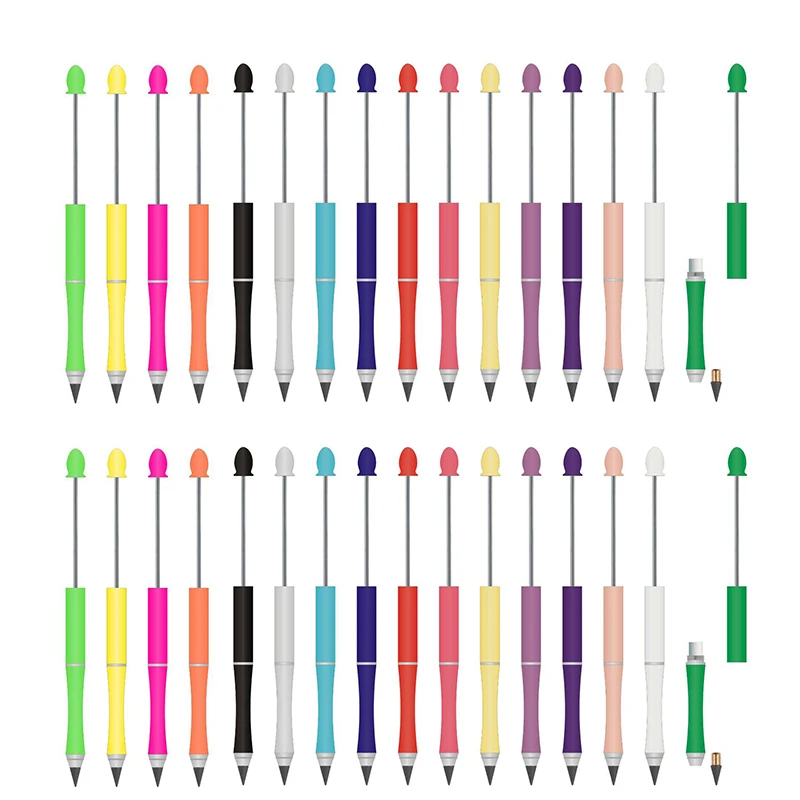 32Pcs Metal Beaded Pencil Beadable Inkless Pencil Replaceable Tip DIY Infinity Pencil
32Pcs Metal Beaded Pencil Beadable Inkless Pencil Replaceable Tip DIY Infinity Pencil