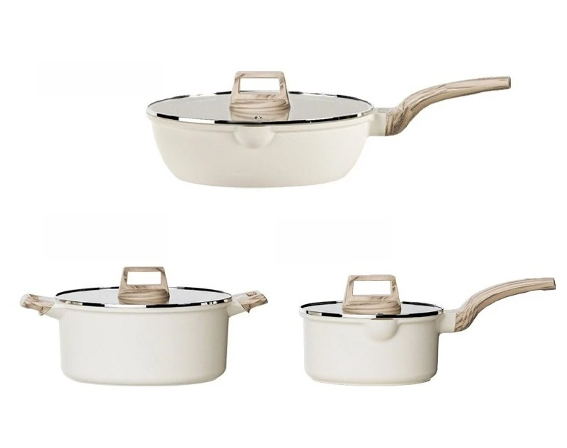 milk pan soup pan wok cookware set household 
milk pan soup pan wok cookware set household