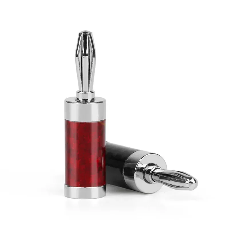 4mm Banana Plug Connectors Male Audio Connector Jack With Screw Rhodium Plated Carbon Fiber Shell For Amplifier Mixer Black Red
4mm Banana Plug Connectors Male Audio Connector Jack With Screw Rhodium Plated Carbon Fiber Shell For Amplifier Mixer Black Red