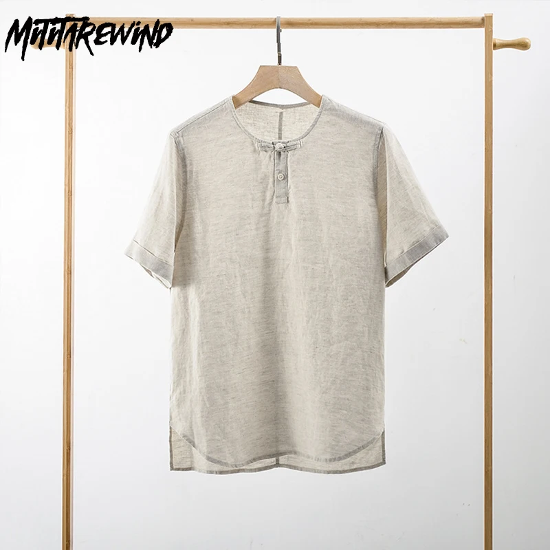 Summer Pure Linen Shirt Men Beach Breathable Man Top O-neck Chinese Retro Button Short Sleeve Pullover Shirts Simple Plain Shirt
Summer Pure Linen Shirt Men Beach Breathable Man Top O-neck Chinese Retro Button Short Sleeve Pullover Shirts Simple Plain Shirt