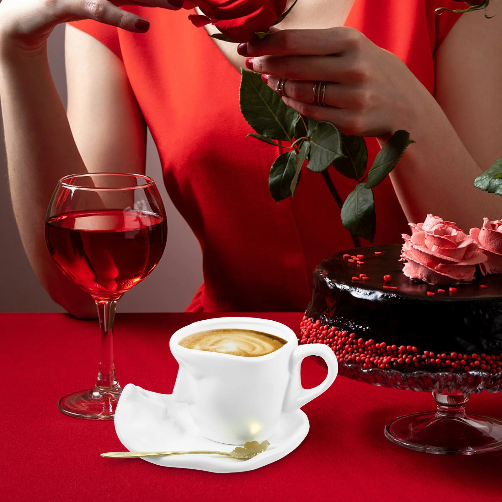 1Set Ceramic Coffee Mug Saucer Set Tea Cup Small Espresso Cup Creative Home Office Small Coffee Cups Ceramic Mug
1Set Ceramic Coffee Mug Saucer Set Tea Cup Small Espresso Cup Creative Home Office Small Coffee Cups Ceramic Mug