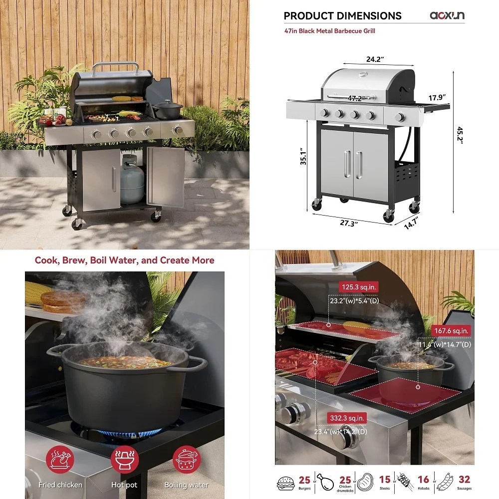 Grills Denali Series, 6Burner Convertible Natural Gas Smart bbq Grill Stainless Steel Denali 605 with Rotisserie Kit Without Co
Grills Denali Series, 6Burner Convertible Natural Gas Smart bbq Grill Stainless Steel Denali 605 with Rotisserie Kit Without Co