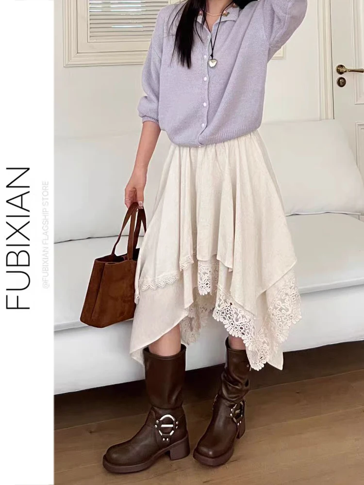 Stunning Irregular f-length Skirt Women's A-line Lace Patchwork Midi Skirt Ele High Waist Casual Sle Spring 2026
Stunning Irregular f-length Skirt Women's A-line Lace Patchwork Midi Skirt Ele High Waist Casual Sle Spring 2026