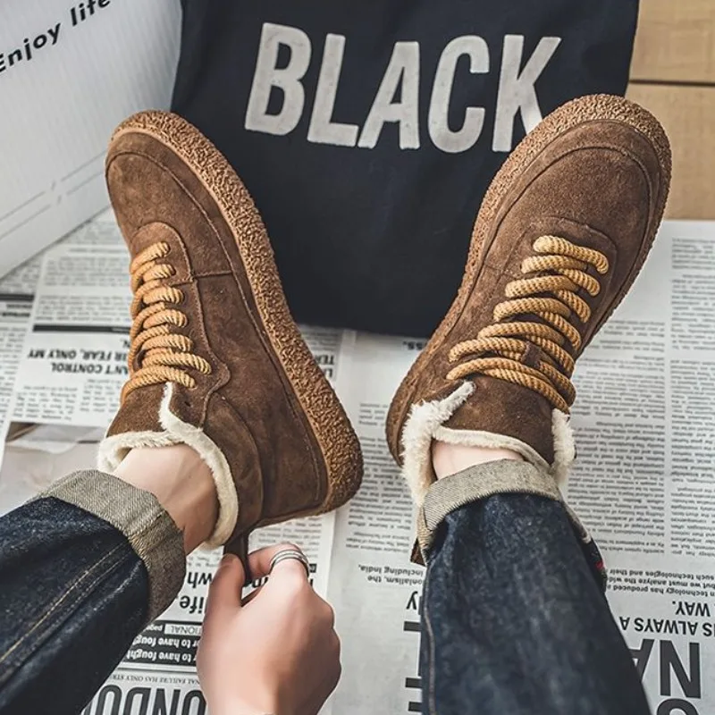 Lace Up Male Winter Shoes Khaki Flat Men's Snow Boots High Top Fur Comfortable Sale Quality Outdoor Hiking Warm Cold Proof Offer
Lace Up Male Winter Shoes Khaki Flat Men's Snow Boots High Top Fur Comfortable Sale Quality Outdoor Hiking Warm Cold Proof Offer
