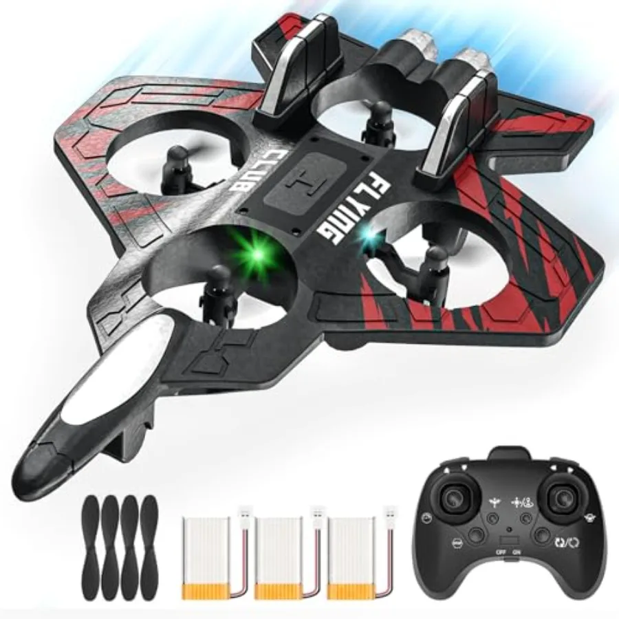 RC Plane - RC Airplane Fighter Foam Remote Control Airplanes RC Plane Fighter Jet with Auto Hover Headless Mode 3D Flip Colorfu
RC Plane - RC Airplane Fighter Foam Remote Control Airplanes RC Plane Fighter Jet with Auto Hover Headless Mode 3D Flip Colorfu