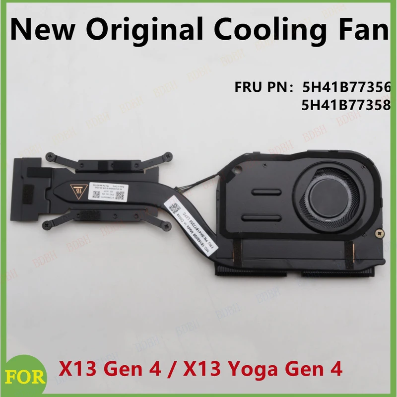 BDBH New Original For Laptop Lenovo ThinkPad X13 4 X13 Yoga Gen 4 CPU Cooling Fan Heatsink Radiator FRU PN:5H41B77356 5H41B77358
BDBH New Original For Laptop Lenovo ThinkPad X13 4 X13 Yoga Gen 4 CPU Cooling Fan Heatsink Radiator FRU PN:5H41B77356 5H41B77358