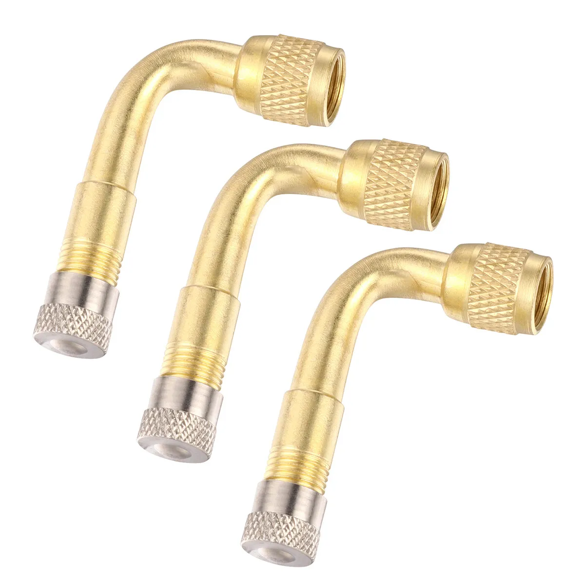 3Pcs Tire Valve Extension Adapter Professional Steel 90 Degree Curved Air Stem Extender for Automotive Tire Inflation on Trucks
3Pcs Tire Valve Extension Adapter Professional Steel 90 Degree Curved Air Stem Extender for Automotive Tire Inflation on Trucks