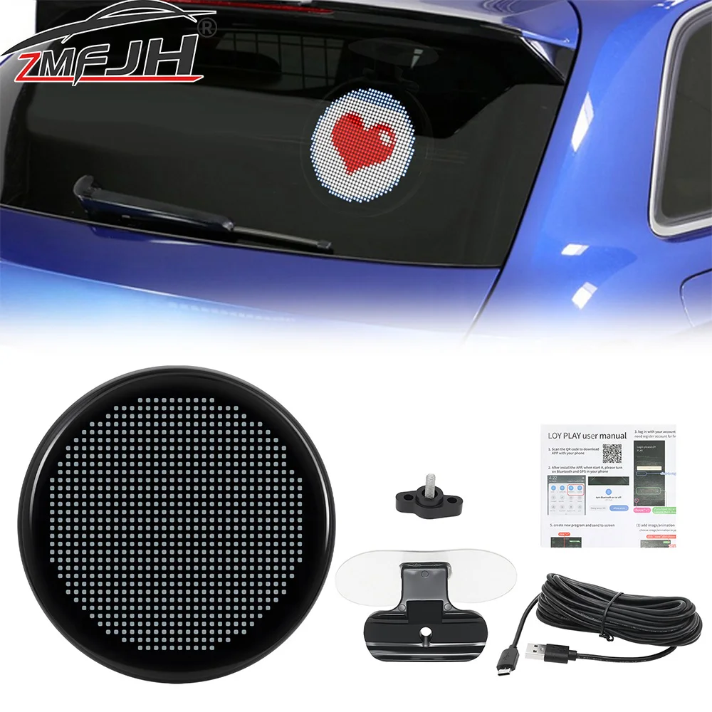 Round Car LED Screen Art Display Advertise Moving Scrolling APP Control Programmable LED Light Car Sign Screen Panel
Round Car LED Screen Art Display Advertise Moving Scrolling APP Control Programmable LED Light Car Sign Screen Panel