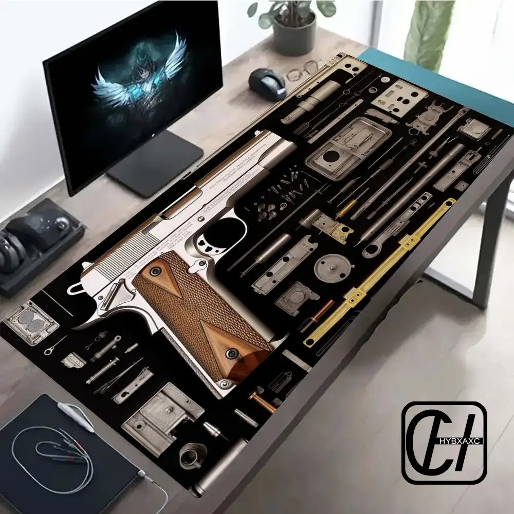 Gun parts assembly Large Mouse Pad XXL Desk Mat Non-Slip Rubber Base Gaming Keyboard and Mouse Stitched Edges for Home and game
Gun parts assembly Large Mouse Pad XXL Desk Mat Non-Slip Rubber Base Gaming Keyboard and Mouse Stitched Edges for Home and game