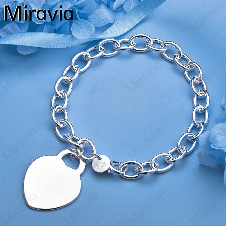 Miravia 925 Sterling Silver Heart Pendant Bracelet Women Charm Fashion Party Jewelry
Miravia 925 Sterling Silver Heart Pendant Bracelet Women Charm Fashion Party Jewelry