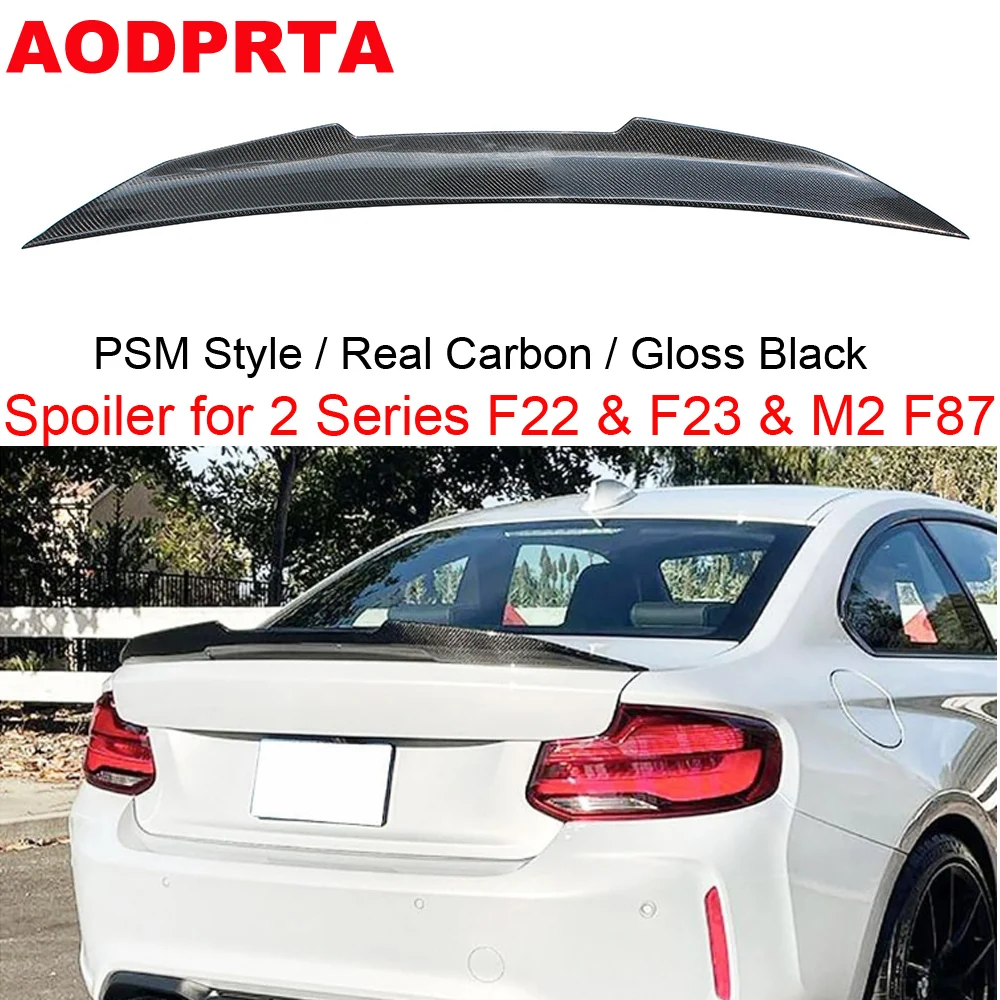 F22 Spoiler Real Carbon Fiber Rear Boot Trunk Wings Ducktail Spoiler for BMW 2 Series F22 F23 M2 F87 M240i M235i 220i 218i 220i
F22 Spoiler Real Carbon Fiber Rear Boot Trunk Wings Ducktail Spoiler for BMW 2 Series F22 F23 M2 F87 M240i M235i 220i 218i 220i
