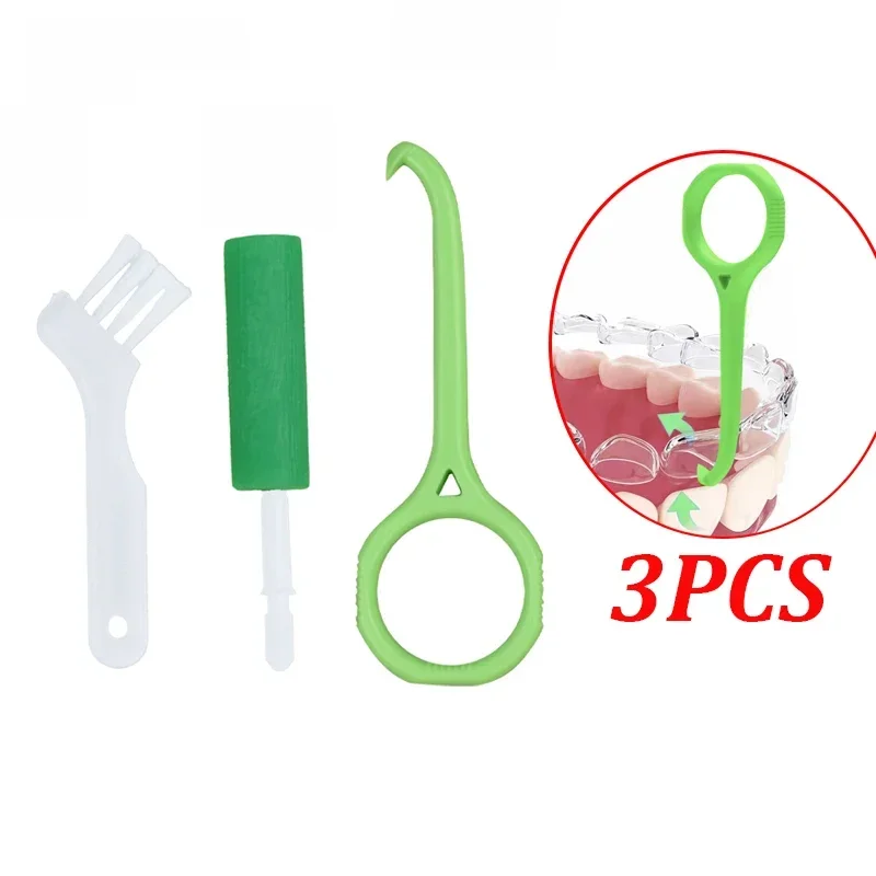 3Pcs/set Full Orthodontic Retainer Braces Extractor Small Brush Bite Hose Combo Set White/green Denture Care Tool
3Pcs/set Full Orthodontic Retainer Braces Extractor Small Brush Bite Hose Combo Set White/green Denture Care Tool