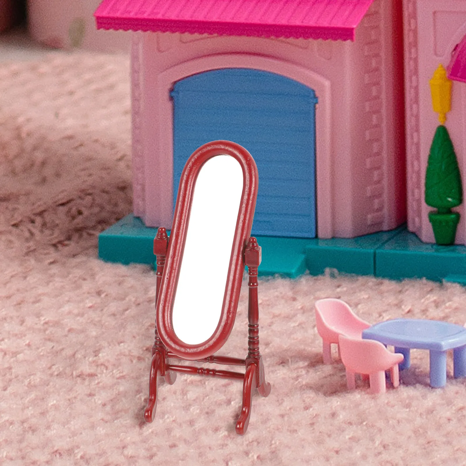 Miniature Dressing Mirror 1 12 Scale Vintage Style Bedroom Accessory Mini House Decorative Mirror for Craft Display
Miniature Dressing Mirror 1 12 Scale Vintage Style Bedroom Accessory Mini House Decorative Mirror for Craft Display