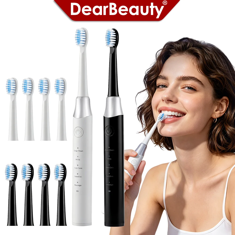 Sonic Electric Toothbrush 5 Mode IPX7 Waterproof 15000 Vibration 2Min Timer 500mAh Adult Toothbrush Deep Clean Whitenin Gum Care
Sonic Electric Toothbrush 5 Mode IPX7 Waterproof 15000 Vibration 2Min Timer 500mAh Adult Toothbrush Deep Clean Whitenin Gum Care