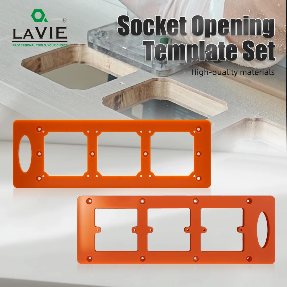 LAVIE Router Template Jig Set: Include 1/4” Shank Straight Router Bit & Positioning Template For Wood Drywall Cutting
LAVIE Router Template Jig Set: Include 1/4” Shank Straight Router Bit & Positioning Template For Wood Drywall Cutting