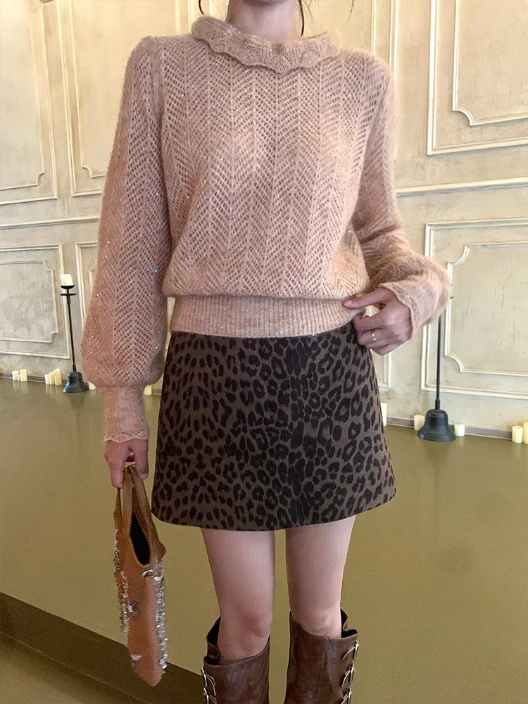 Tina Fairy Leopard Print Suede Half Skirt High Waist A-Line Casual Style Women's Premium Fashion Autumn Collection
Tina Fairy Leopard Print Suede Half Skirt High Waist A-Line Casual Style Women's Premium Fashion Autumn Collection