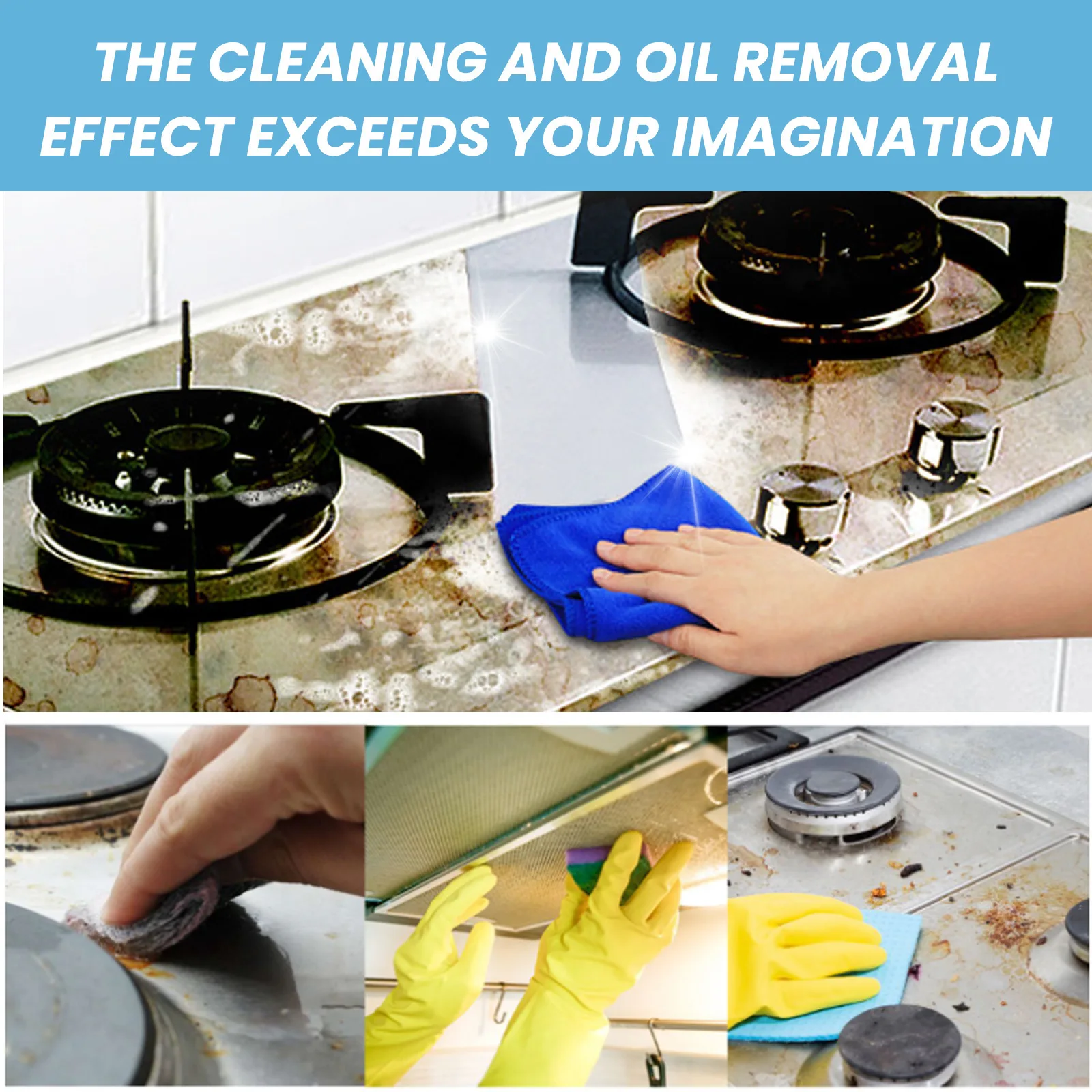 Kitchen Deep Cleaning Spray Stubborn Grease & Grime Remover for Food Grease Splatter and Grime THJ99
Kitchen Deep Cleaning Spray Stubborn Grease & Grime Remover for Food Grease Splatter and Grime THJ99