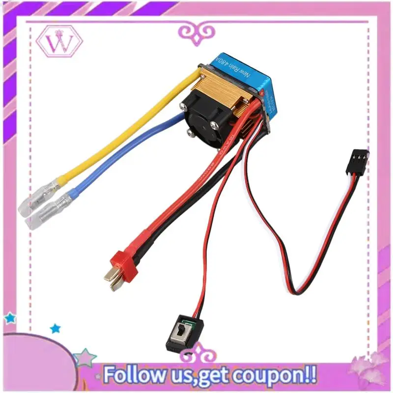 Upgraded 2X 480A Brushed ESC Single Motor With Cooling Fan Waterproof 2-4S 3 Modes 5V/3A BEC For RC Cars
Upgraded 2X 480A Brushed ESC Single Motor With Cooling Fan Waterproof 2-4S 3 Modes 5V/3A BEC For RC Cars