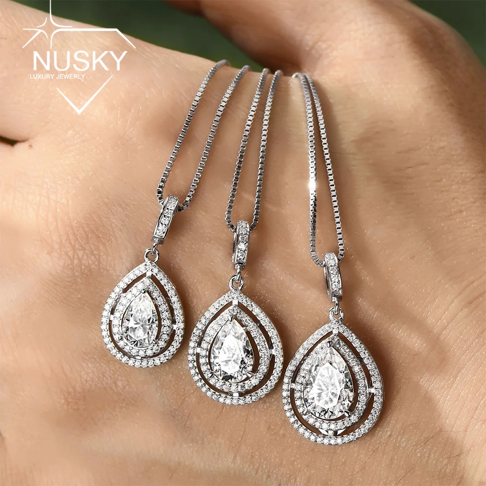 1CT 1.5CT 2CT Double Waterdrop Shape Moissanite Pendant Necklaces For Women Pear Cut Lab Diamond S925 Silver Box Chain Jewelry
1CT 1.5CT 2CT Double Waterdrop Shape Moissanite Pendant Necklaces For Women Pear Cut Lab Diamond S925 Silver Box Chain Jewelry