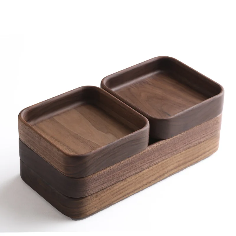 Black walnut solid wood square combination tray household desktop snack tray whole wood Japanese refreshment snack fruit tray
Black walnut solid wood square combination tray household desktop snack tray whole wood Japanese refreshment snack fruit tray