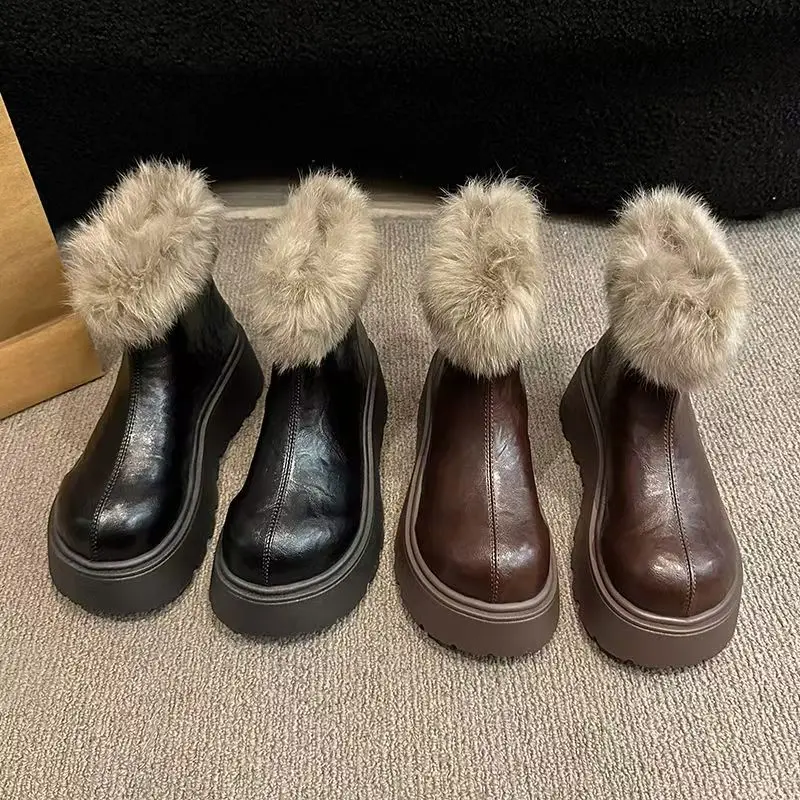 2026 Winter Vintage Women's Boots With Fashionable Added Insulation Warm And Thick Soles High Heels Made Of Cotton
2026 Winter Vintage Women's Boots With Fashionable Added Insulation Warm And Thick Soles High Heels Made Of Cotton
