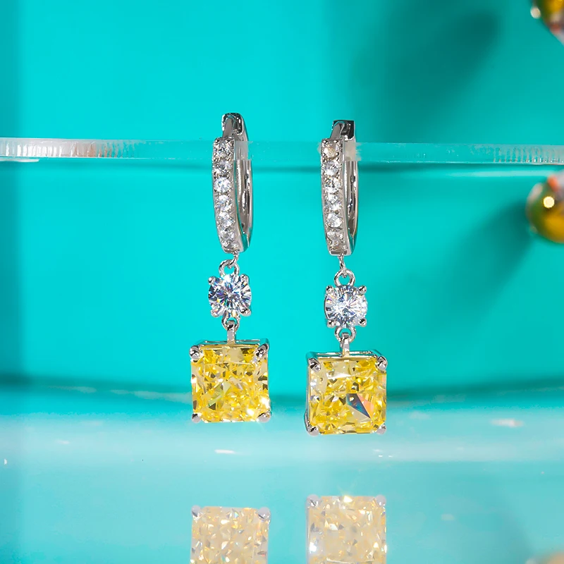 Luxury Topaz Four Prongs Long Earrings For Women 925 Sterling Silver Yellow Earrings Gem Wedding Fine Jewelry Birthday Gift 2023
Luxury Topaz Four Prongs Long Earrings For Women 925 Sterling Silver Yellow Earrings Gem Wedding Fine Jewelry Birthday Gift 2023