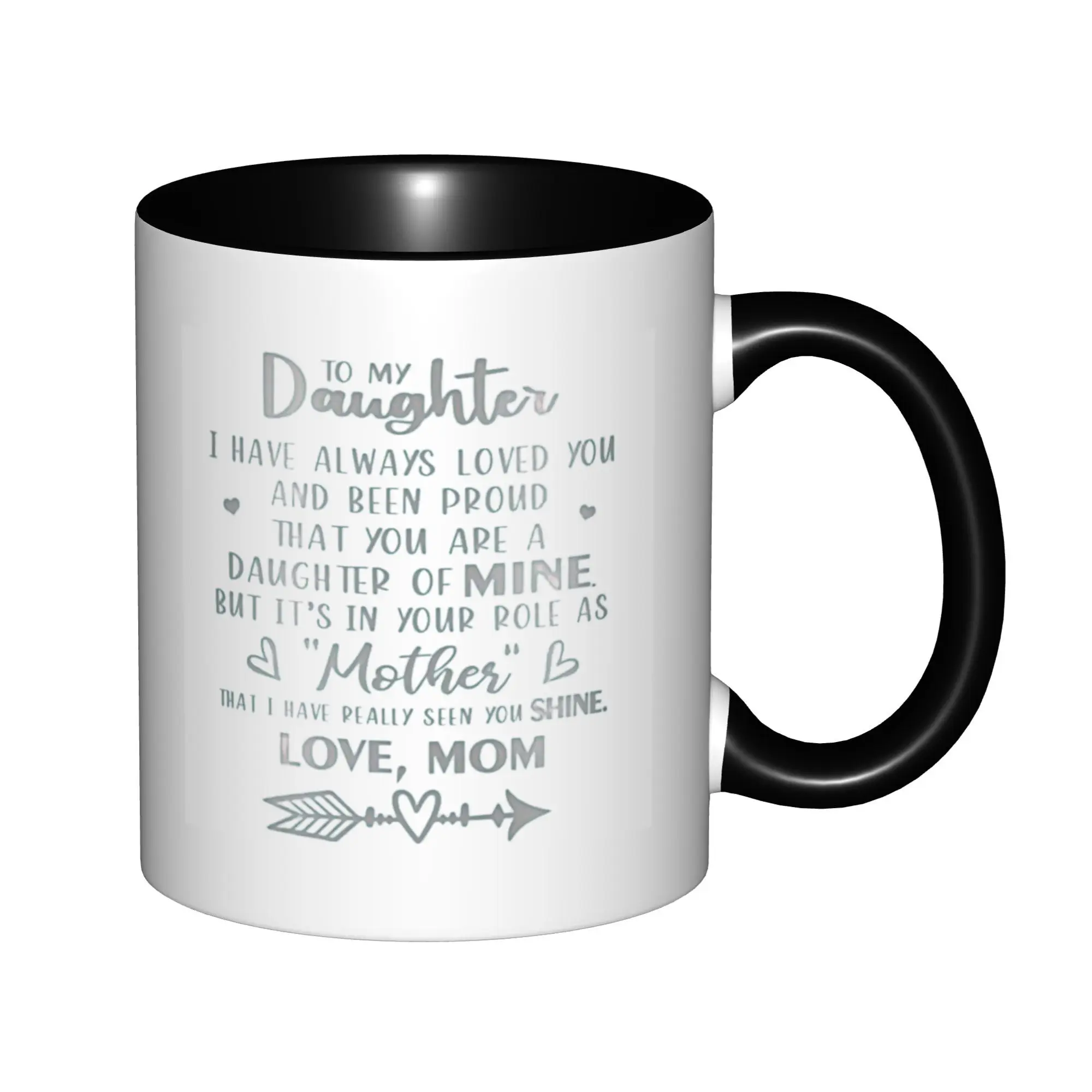 Daughter Gifts for Mothers Day, Gifts for Daughter from Mom Mugs With Black Handle Birthday Coffee Mugs Ceramic Tea Cups 11oz
Daughter Gifts for Mothers Day, Gifts for Daughter from Mom Mugs With Black Handle Birthday Coffee Mugs Ceramic Tea Cups 11oz