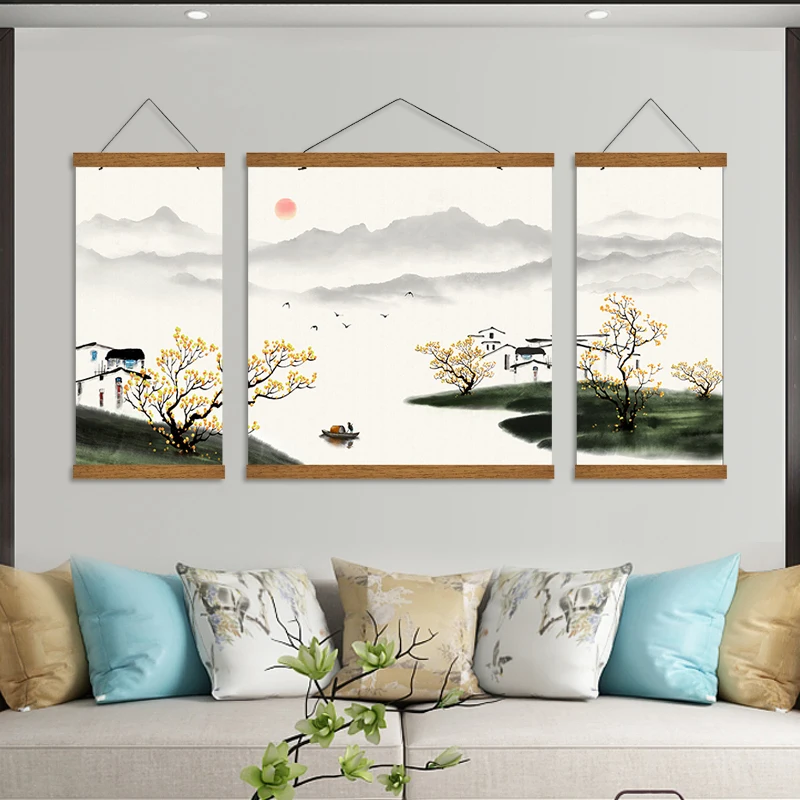Chinese Style Ink Painting Alpine Canvas Decorative Painting Bedroom Living Room Wall Art Posters Solid Wood Scroll Paintings
Chinese Style Ink Painting Alpine Canvas Decorative Painting Bedroom Living Room Wall Art Posters Solid Wood Scroll Paintings