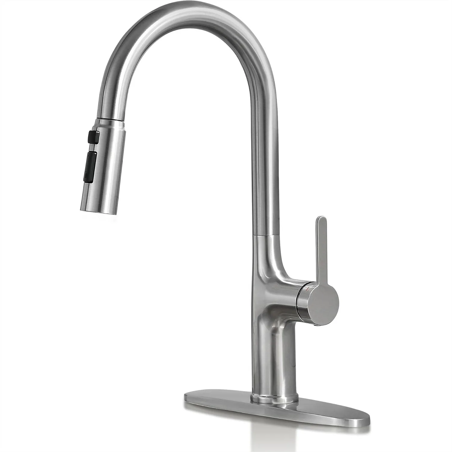 Kitchen Faucet with Pull Down Sprayer, Brushed Nickel High Arc Single Handle Sink Faucet, 3 Modes Power Clean for 1 or 3 Hole
Kitchen Faucet with Pull Down Sprayer, Brushed Nickel High Arc Single Handle Sink Faucet, 3 Modes Power Clean for 1 or 3 Hole