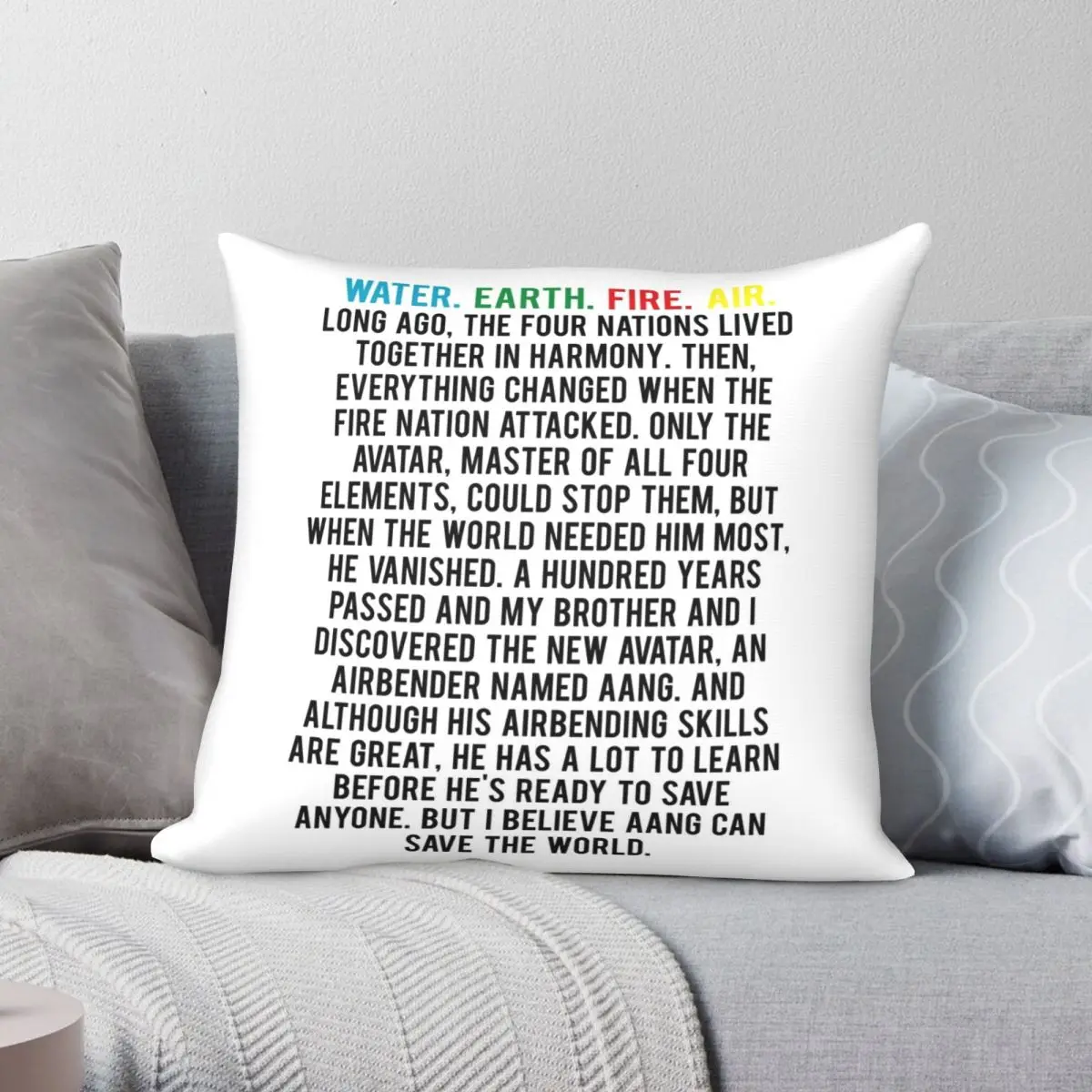 Avatar The Last Airbender Square Pillowcase Polyester Linen Velvet Pattern Zip Decor Pillow Case Bed Cushion Case
Avatar The Last Airbender Square Pillowcase Polyester Linen Velvet Pattern Zip Decor Pillow Case Bed Cushion Case