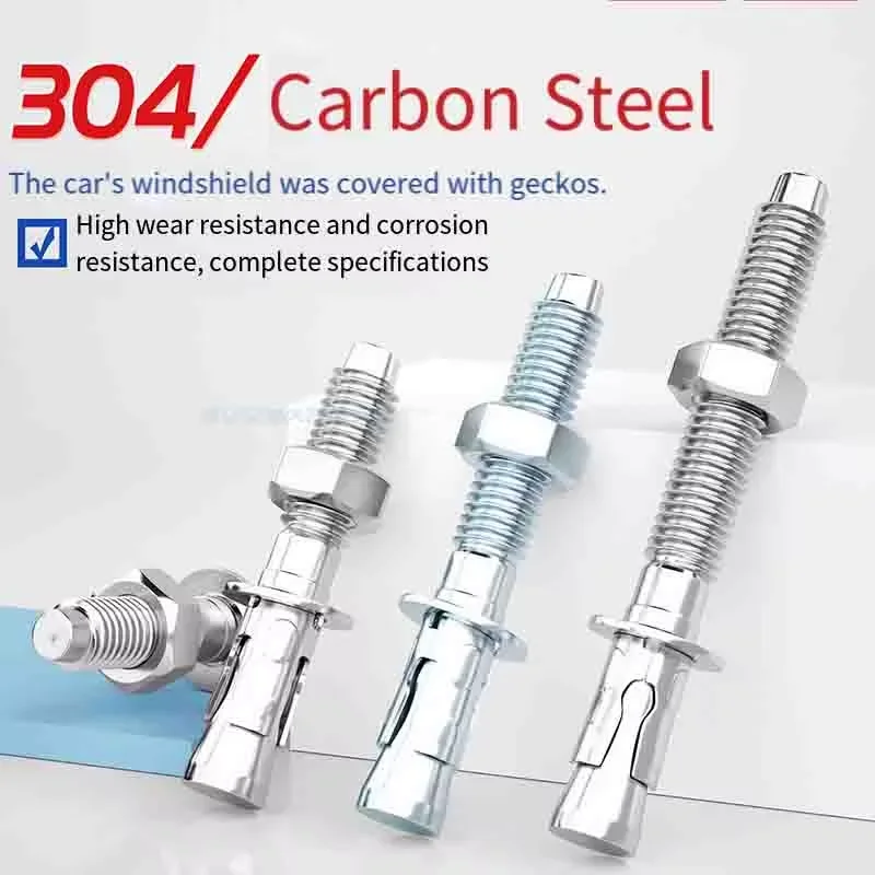 M6-M20 304 Stainless Steel Stud Anchor Expansion Bolt, High Strength, Galvanized Anti-Corrosion for Elevator Installation
M6-M20 304 Stainless Steel Stud Anchor Expansion Bolt, High Strength, Galvanized Anti-Corrosion for Elevator Installation