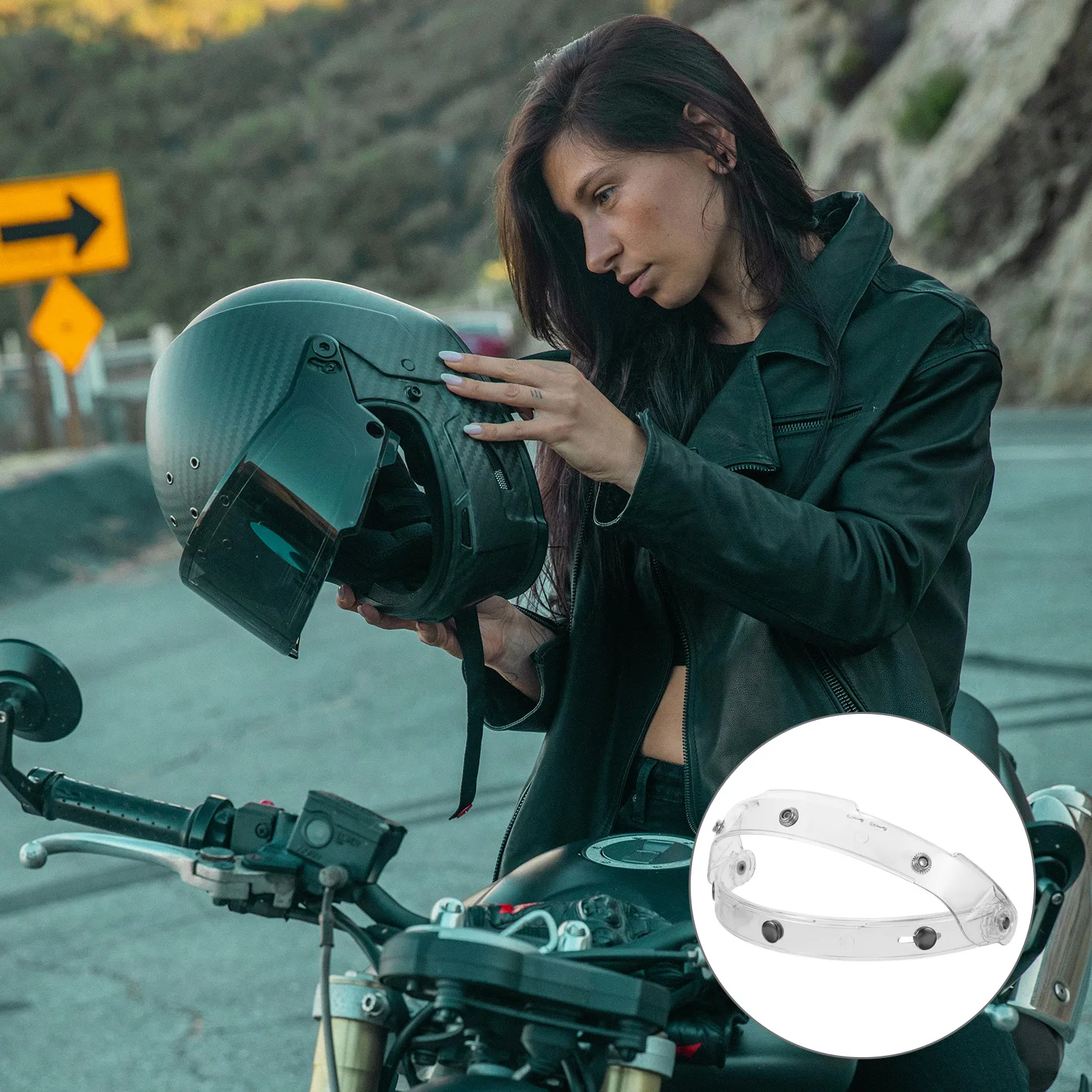 Motorcycle Visor Fastener Black Durable Plastic Bracket Adjustable Angle Cycling Riding Accessories Helmets Fixing Tool
Motorcycle Visor Fastener Black Durable Plastic Bracket Adjustable Angle Cycling Riding Accessories Helmets Fixing Tool