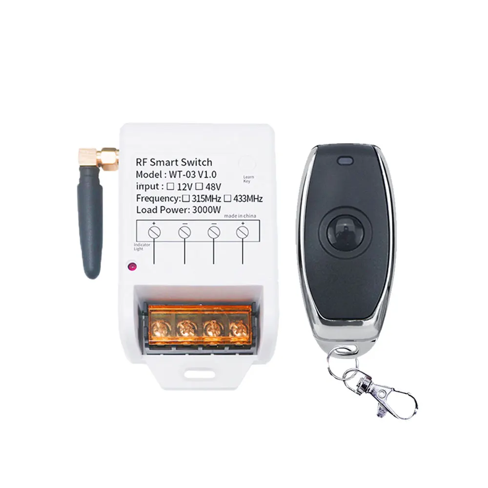 433MHz DC24V Multi-function Single Circuit Water Pump Remote Control Switch For Motor High Power Lamps and Lanterns
433MHz DC24V Multi-function Single Circuit Water Pump Remote Control Switch For Motor High Power Lamps and Lanterns
