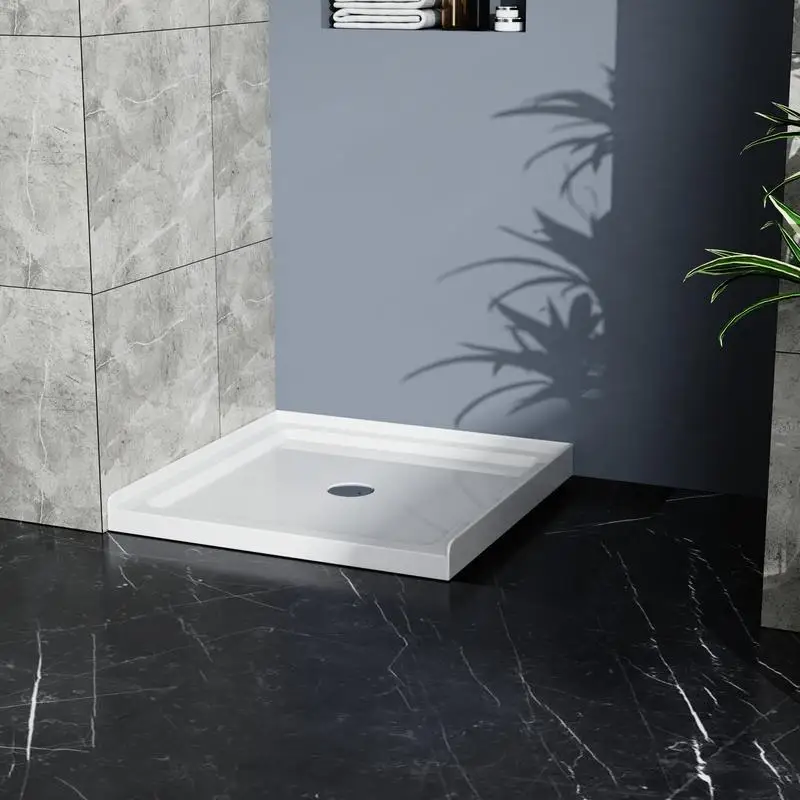 36x36in White Shower Base, Center Drain, Single Threshold, Durable Design for Easy Installation and Maintenance
36x36in White Shower Base, Center Drain, Single Threshold, Durable Design for Easy Installation and Maintenance