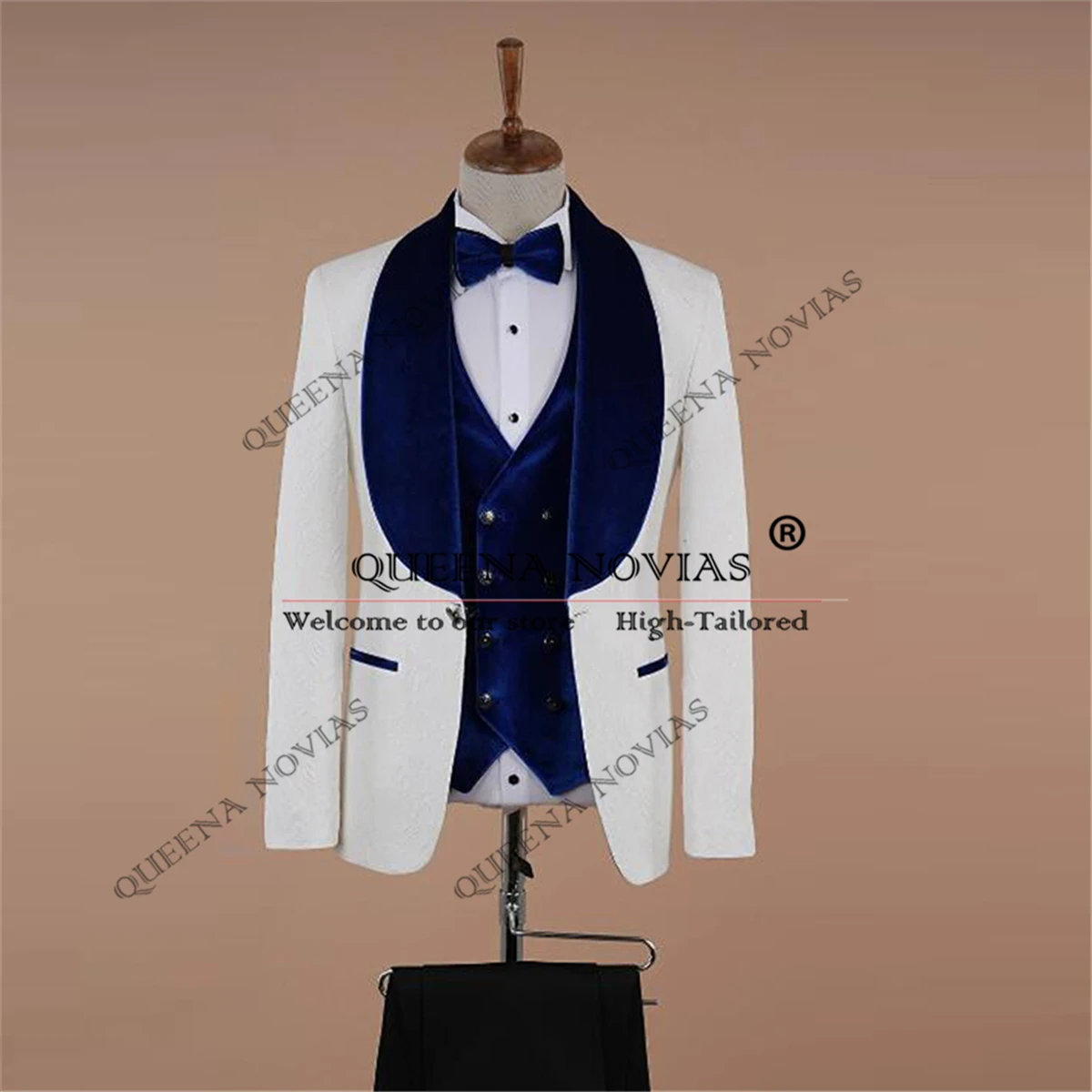 Elegant Wedding Suits For Men Shawl Lapel Jacquard Prom Blazers Customized 3 Pieces Man Banquet Party Dresses Groom Tuxedos 2025
Elegant Wedding Suits For Men Shawl Lapel Jacquard Prom Blazers Customized 3 Pieces Man Banquet Party Dresses Groom Tuxedos 2025