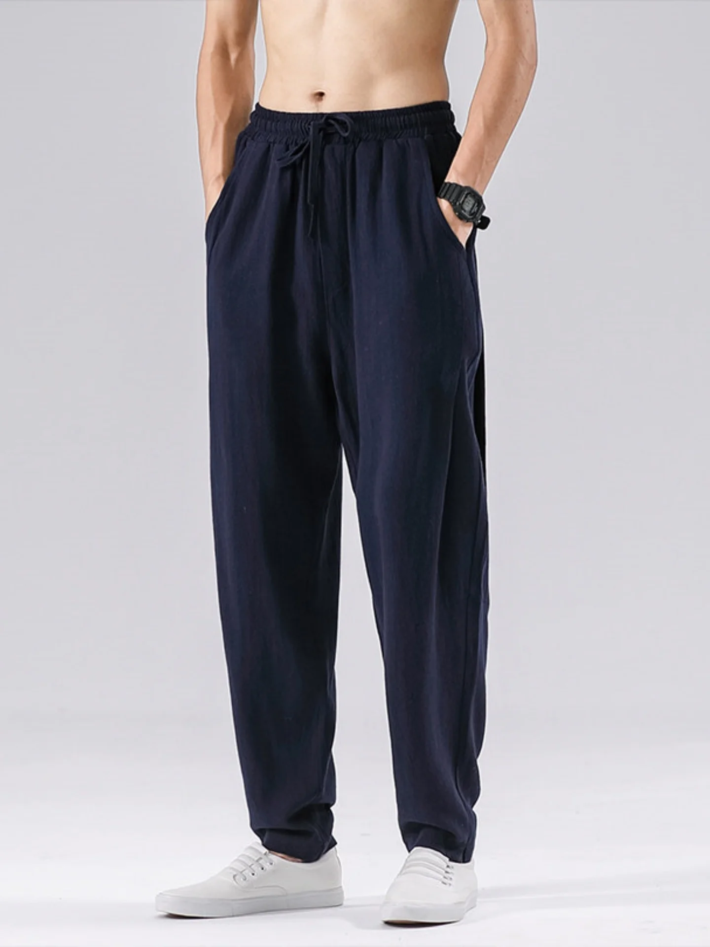 Men's Summer Thin Casual Cotton Linen Straight Leg Pants Drapey Loose Fit Breathable Comfortable Straight Tube Trousers
Men's Summer Thin Casual Cotton Linen Straight Leg Pants Drapey Loose Fit Breathable Comfortable Straight Tube Trousers
