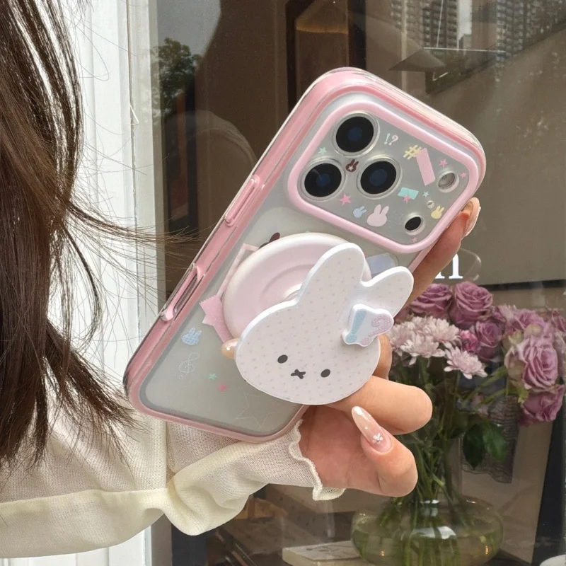 Fashion Cute Illustration Miffy Rabbit Magnetic Phone Case For iPhone 17 Pro 16 15 14 Pro Max Cover with Holder Cases For Magsaf
Fashion Cute Illustration Miffy Rabbit Magnetic Phone Case For iPhone 17 Pro 16 15 14 Pro Max Cover with Holder Cases For Magsaf