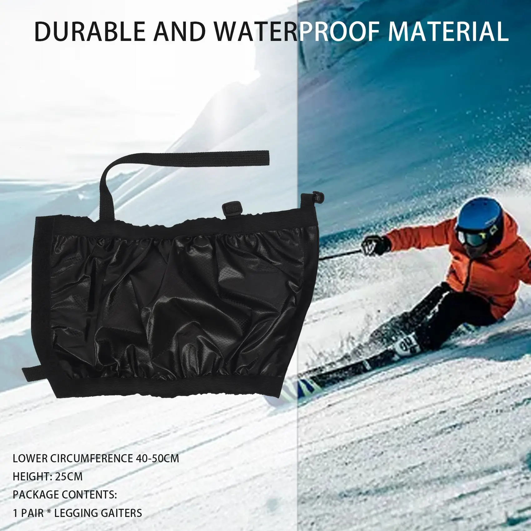 A65G-1 Pair Leg Gaiter Waterproof Anti-Tear Ankle Gaiters Ski Gaiters For Outdoor Hiking Walking Climbing Hunting
A65G-1 Pair Leg Gaiter Waterproof Anti-Tear Ankle Gaiters Ski Gaiters For Outdoor Hiking Walking Climbing Hunting