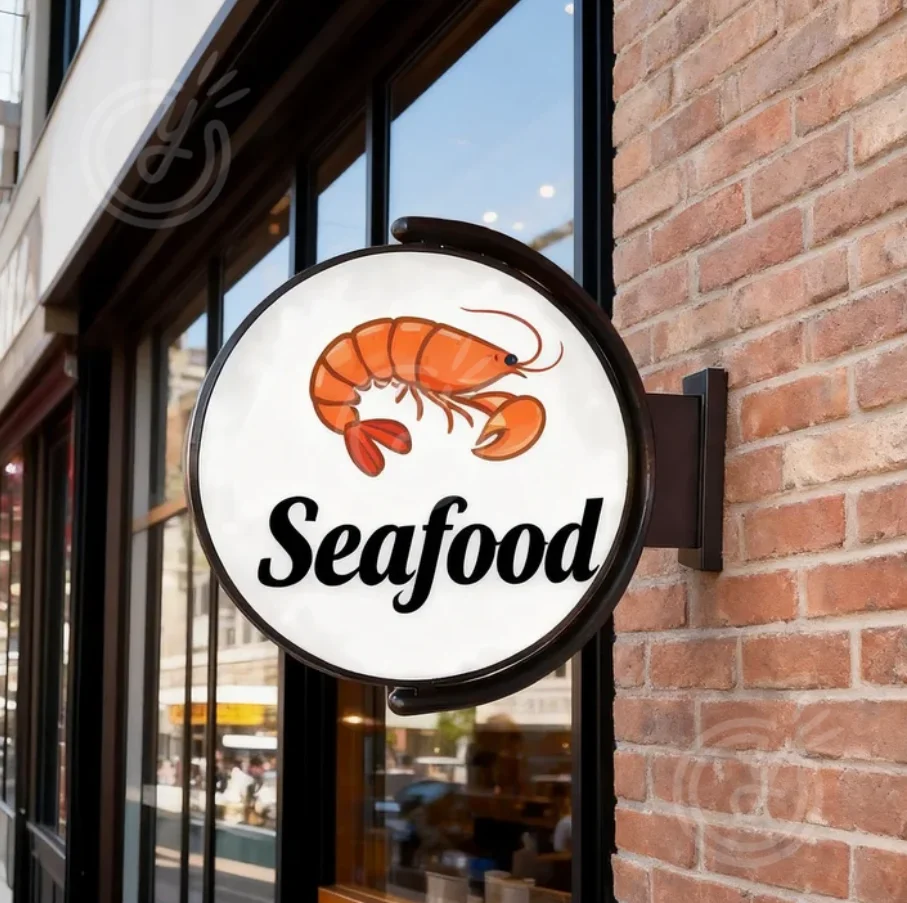 Seafood Wall-Mounted 360 Rotating Advertising Signage Light Box with Custom Shape High Brightness Durable & Eco-Friendly Design
Seafood Wall-Mounted 360 Rotating Advertising Signage Light Box with Custom Shape High Brightness Durable & Eco-Friendly Design