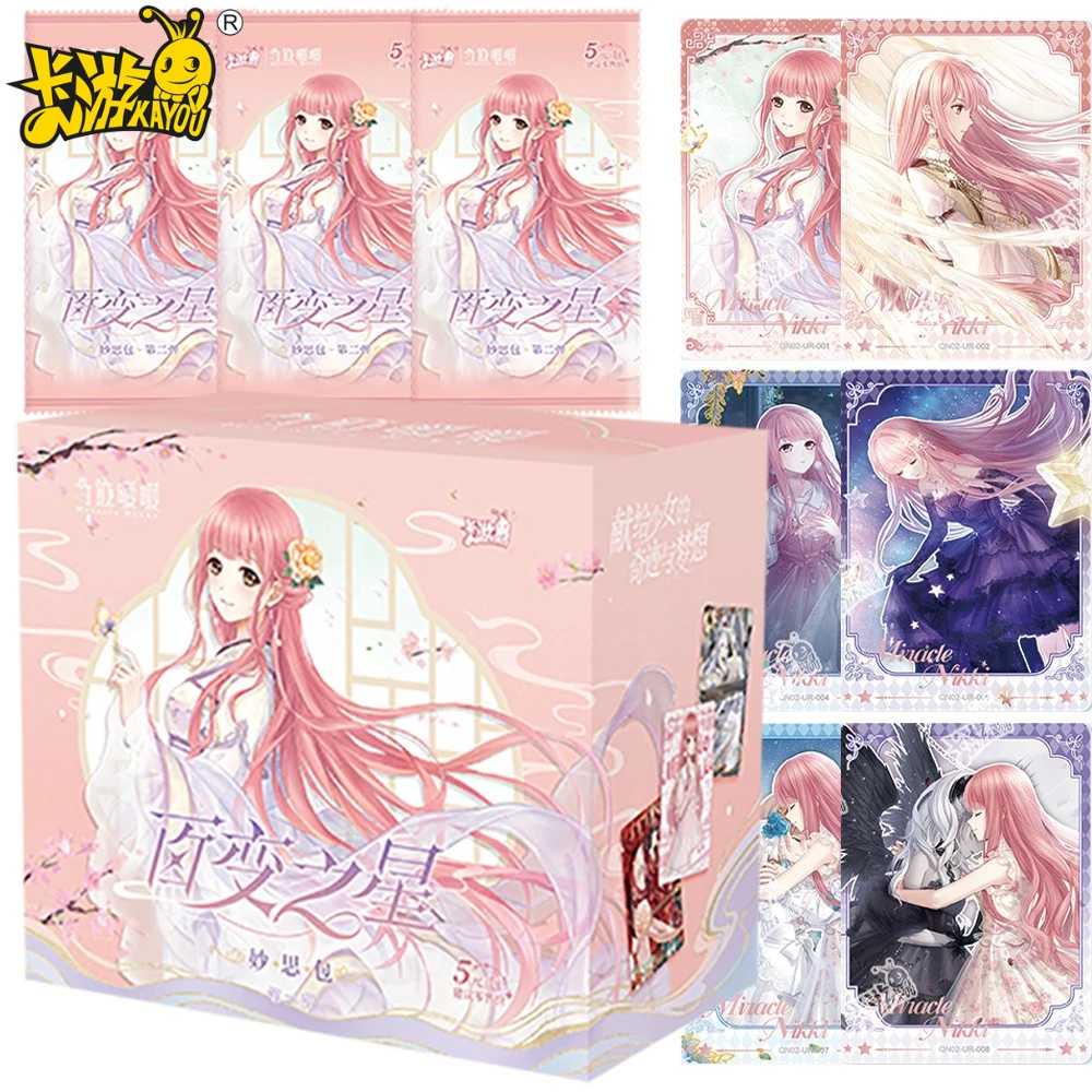 Original Kayou Miracle Nikki Collection Cards Popular Game Creative Q-Version Fashion Cards Girls Birthday Surprise Gifts Toys
Original Kayou Miracle Nikki Collection Cards Popular Game Creative Q-Version Fashion Cards Girls Birthday Surprise Gifts Toys