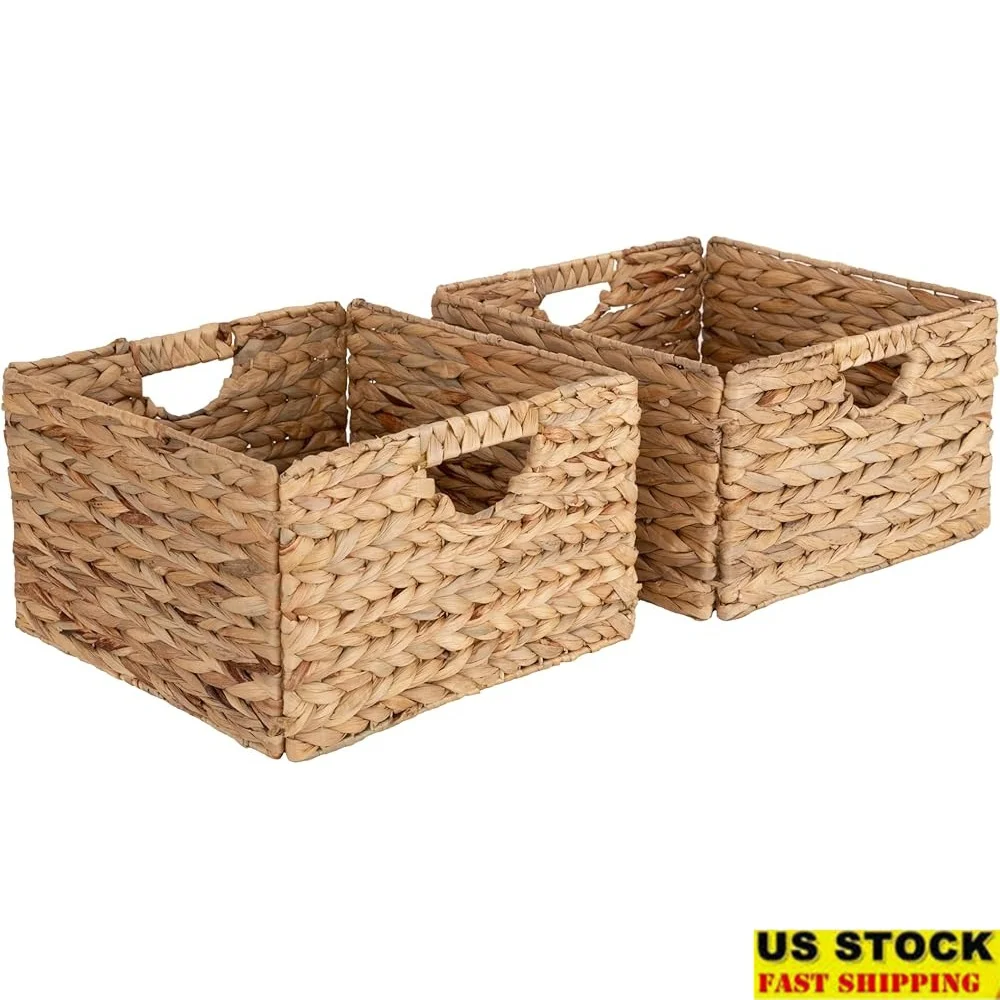 Premium Handwoven Portable Laundry Basket Storage Bin with Carrying Handles Clothes Toys Linens Home Organization 2-Pack
Premium Handwoven Portable Laundry Basket Storage Bin with Carrying Handles Clothes Toys Linens Home Organization 2-Pack